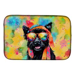 0.2 x 21 x 14 in. Scottish Terrier Hippie Dawg Dish Drying Mat