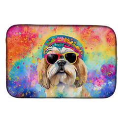 0.2 x 21 x 14 in. Shih Tzu Hippie Dawg Dish Drying Mat