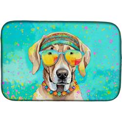 0.2 x 21 x 14 in. Weimaraner Hippie Dawg Dish Drying Mat