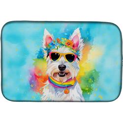 0.2 x 21 x 14 in. Westie Hippie Dawg Dish Drying Mat