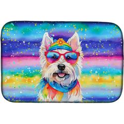 0.2 x 21 x 14 in. Westie Hippie Dawg Dish Drying Mat