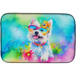 0.2 x 21 x 14 in. Westie Hippie Dawg Dish Drying Mat