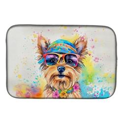 0.2 x 21 x 14 in. Yorkshire Terrier Hippie Dawg Dish Drying Mat