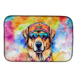 0.2 x 21 x 14 in. Hippie Dawg Dish Drying Mat