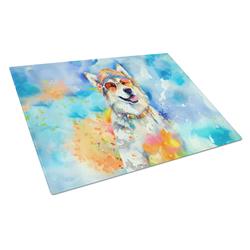 DAC2452LCB 0.2 x 15 x 12 in. Alaskan Malamute Hippie Dawg Glass Cutting Board - Large