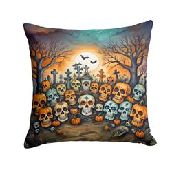 3 x 18 x 18 in. Calaveras Sugar Skulls Spooky Halloween Throw Pillow