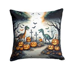 3 x 18 x 18 in. Dinosaurs Spooky Halloween Throw Pillow