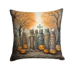 3 x 18 x 18 in. Mummies Spooky Halloween Throw Pillow