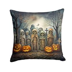 3 x 18 x 18 in. Mummies Spooky Halloween Throw Pillow