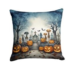 3 x 18 x 18 in. Pet Cemetery Spooky Halloween Throw Pillow