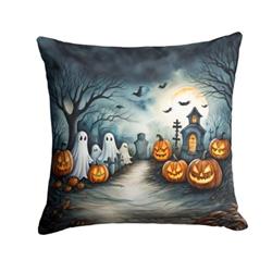 3 x 18 x 18 in. Ghosts Spooky Halloween Throw Pillow