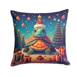 3 x 14 x 14 in. Turtle Christmas Fabric Decorative Pillow