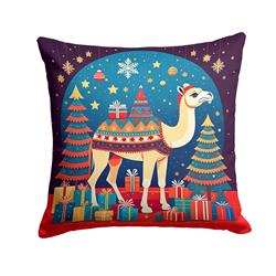 3 x 18 x 18 in. Camel Christmas Fabric Decorative Pillow