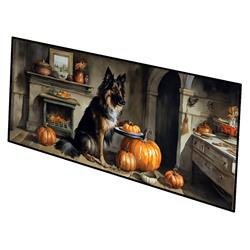 0.2 x 28 x 58 in. Belgian Tervuren Fall Kitchen Pumpkins Runner Mat