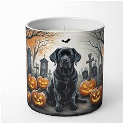 DAC2016CDL 3.25 x 3.75 x 3.25 in. Labrador Retriever Spooky Halloween Decorative Soy Candle, Black