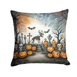 3 x 14 x 14 in. Pet Cemetery Spooky Halloween Throw Pillow