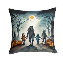 3 x 14 x 14 in. Werewolves Spooky Halloween Throw Pillow