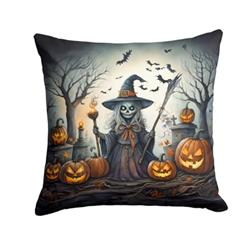 3 x 14 x 14 in. Witch Spooky Halloween Throw Pillow