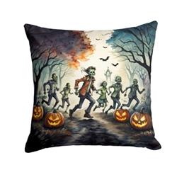 3 x 14 x 14 in. Zombies Spooky Halloween Throw Pillow