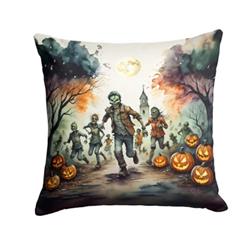 3 x 14 x 14 in. Zombies Spooky Halloween Throw Pillow