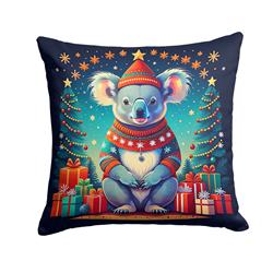 3 x 14 x 14 in. Koala Christmas Fabric Decorative Pillow