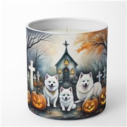 DAC2008CDL 3.25 x 3.75 x 3.25 in. American Eskimo Spooky Halloween Decorative Soy Candle
