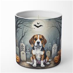 DAC2011CDL 3.25 x 3.75 x 3.25 in. Beagle Spooky Halloween Decorative Soy Candle