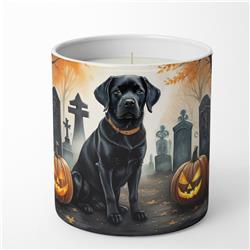 DAC2015CDL 3.25 x 3.75 x 3.25 in. Labrador Retriever Spooky Halloween Decorative Soy Candle, Black