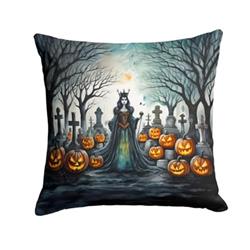 3 x 14 x 14 in. Evil Queen Spooky Halloween Throw Pillow