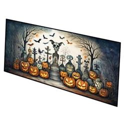 0.2 x 28 x 58 in. Pet Cemetery Spooky Halloween Runner Mat