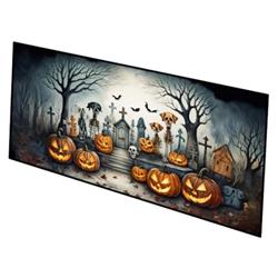0.2 x 28 x 58 in. Pet Cemetery Spooky Halloween Runner Mat
