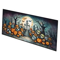 0.2 x 28 x 58 in. Calaveras Sugar Skulls Spooky Halloween Runner Mat
