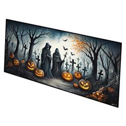 0.2 x 28 x 58 in. The Grim Reaper Spooky Halloween Runner Mat