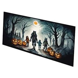 0.2 x 28 x 58 in. Werewolves Spooky Halloween Runner Mat