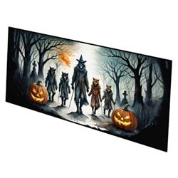 0.2 x 28 x 58 in. Werewolves Spooky Halloween Runner Mat