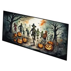 0.2 x 28 x 58 in. Zombies Spooky Halloween Runner Mat
