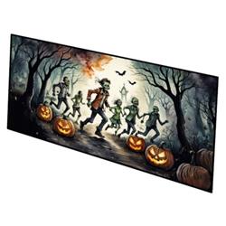 0.2 x 28 x 58 in. Zombies Spooky Halloween Runner Mat