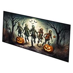 0.2 x 28 x 58 in. Zombies Spooky Halloween Runner Mat