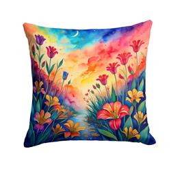 3 x 18 x 18 in. Colorful Alstroemerias Fabric Decorative Pillow