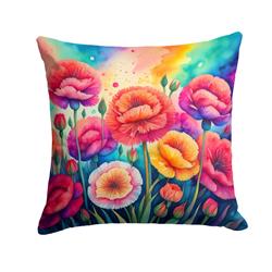 3 x 18 x 18 in. Colorful Carnations Fabric Decorative Pillow