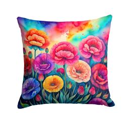 3 x 18 x 18 in. Colorful Carnations Fabric Decorative Pillow
