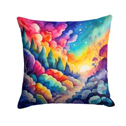 3 x 18 x 18 in. Colorful Dusty Miller Fabric Decorative Pillow