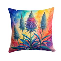 3 x 18 x 18 in. Colorful Eryngium Fabric Decorative Pillow