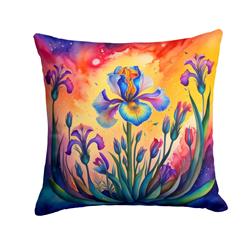 3 x 18 x 18 in. Colorful Iris Fabric Decorative Pillow