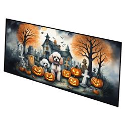 0.2 x 28 x 58 in. Poodle Spooky Halloween Runner Mat