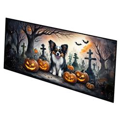 0.2 x 28 x 58 in. Papillon Spooky Halloween Runner Mat