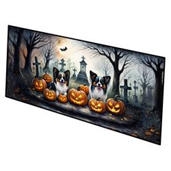 0.2 x 28 x 58 in. Papillon Spooky Halloween Runner Mat