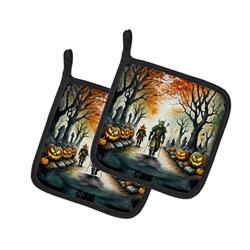 DAC2263PTHD 0.3 x 7.5 x 7.5 in. Orcs Spooky Halloween Pair of Pot Holders