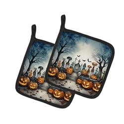 DAC2270PTHD 0.3 x 7.5 x 7.5 in. Pet Cemetery Spooky Halloween Pair of Pot Holders