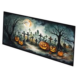 0.2 x 28 x 58 in. Graveyard Spooky Halloween Runner Mat